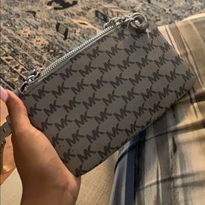 Michael Kors Grey Clutch/Shoulder Mini Bag